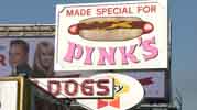 Pinks Hot Dog Stand in Hollywood